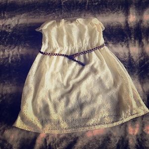 Cream lacey “cowgirl” dress